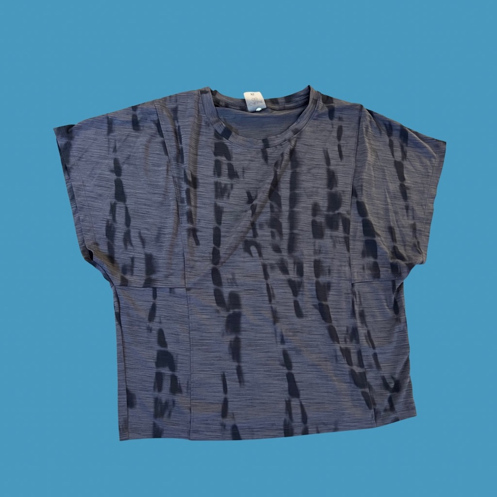 Alia Gray and Black Short Sleeve Tee